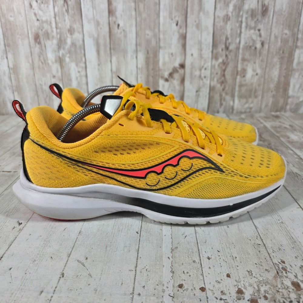 Saucony Kinvara 13 Mens Yellow Orange Running Shoes S20723-16 Size 10.5